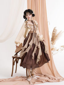 Original Hanfu Set Womens Autumn Wind Improved Element Tube Top Skirt Ensemble Chinese Style Polyester Fiber Spring Summer