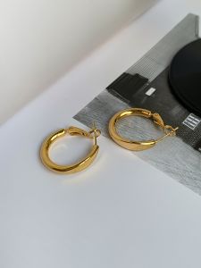 Trendy Minimalist Cold Style S925 Silver Needle Womens Earrings Design Geometric Pattern Korean Style Fashion Jewelry Pair