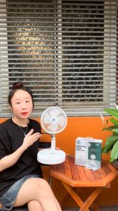 Quạt Cầm Tay Mini Sạc Điện - Quạt Tích Điện Cỡ Lớn Pin Trâu - Quạt Gấp Gọn- Quạt Cầm Tay Mini Để Bàn- Quạt Sạc Điện Dự Phòng Mát Như Quạt Phun Sương
