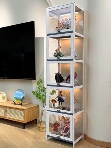 Display Cabinet Acrylic Lego Display Stand Bedroom Bookshelf Cabinet Home Kitchen Cabinet KEF7