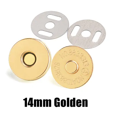 Magnetic Snap Fasteners Clasps Buttons Handbag Purse Wallet Craft Bags Parts Accessories 14mm 18mm