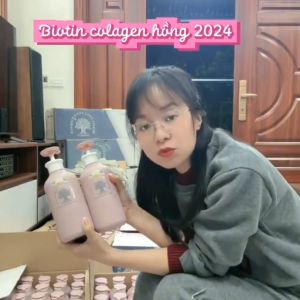 Cặp Gội Xả Biotin Collagen Essence Pink Phục Hồi Mềm Mượt Tóc Hương Nước Hoa - 500ml