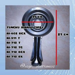 ORIGINAL TATAKAN KOMPOR RINNAI DUDUKAN KUALI KOMPOR RINNAI 4 KAKI RI-522C RI-522E RI-522A RI-522S RI-511