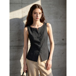 PIAOYA | Old Money Style Sleeveless Fitted Vest