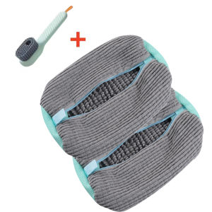 Durable Shoe Washing Machine Bag for All Shoe Types-Yellow with Blue ZipperIdeal for Sneakers and Casual ShoesLaundry Wash Bag