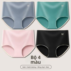 MiiOW | Quần lót tam giác cotton nguyên chất cạp cao kháng khuẩn thoáng khí cho nữ quần lót thoải mái không để lại dấu vết