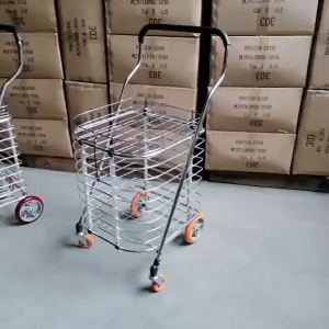 รถเข็นพับได้ ตะกร้ารถเข็น 4ล้อ รถตะกร้าเข็นของ รถขนของ รถเข็นตะกร้า พับเก็บได้ ถุงผ้า รุ่น รถเข็นพร้อมถุงผ้า รถตะกร้าเข็นของพับเก็บได้ รถเข็นขายของ ลากขึ้นบันไดได้ รถเข็นของ รถเข็นจ่ายตลาด รถเข็น รถเข็นแคมปิ้ง แถมถุงผ้าสีม่ว Shopping Cart