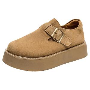 Josiny | Elevated Thick-Soled Birkenstocks Retro Faux Fur