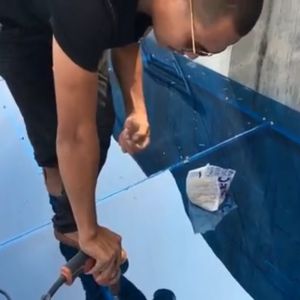 (Khổ cao 1.22m x dày 1Li ) tấm nhựa phẳng poly lấy ánh sáng màu XANH che nắng che mưa đều được tấm nhựa phẳng lấy ánh sáng mái nhà