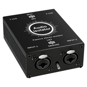Ground Loop Isolator XLR 6.35 HiFi Stereo Version Audio Isolation Box Noise Filter Hum Eliminator for Audio System Eliminate Hum