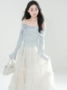 Bộ Váy Hai Mảnh Cổ Chữ V Dài Tay Dệt Kim Mùa Đông Của Cokelove Forest Dành Cho Nữ Bộ Đồ Công Sở Thời Trang Váy Ngắn