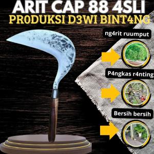 Arit rumput dan padi buat para petani cap 88