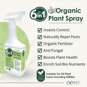 6 in 1 Organic Plant Spray I Insects Control I Plant Health Booster I Naturally Repel Pests