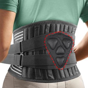 1PC Back Brace for Lower Back Pain Relief - Breathable Lumbar Support Belt with Pad for Herniated Disc Sciatica - Adjustable Ba