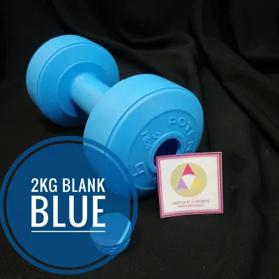 KOSONG Blank Dumbel Barbel Plastik Dumble Dambel 1 2 3 Kg Alat Olahraga Latih Otot BELUM Ada Isi