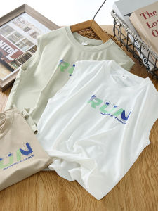 Áo Ba Lỗ Lụa Băng Vai Rộng Mùa Hè Cho Bé Trai Áo Thun Tay Ngắn Nhanh Khô Mỏng Thời Trang Trẻ Em Áo Ba Lỗ Cổ Tròn Màu Trơn