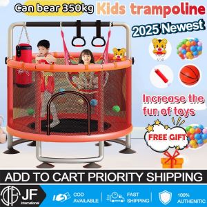 【Buy 1 Take 8】Upgraded Trampoline 140x160CM for Kids with Safety Net Round Trampoline Indoor COD