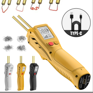 5000mAh USB Rechargeable Plastic Welder Tool with 200PCS Hot Stapler for Car Bumper Repair Plastic Welding Crack Sealing