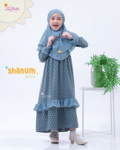 Shanum Gamis Set Blue Denim Edition by Labella