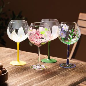 YOGEHOME | Vintage Tulip Wine Glasses Home Decor