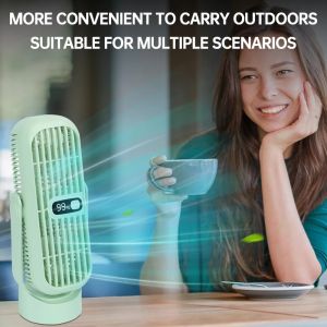 2025 New Wireless Desktop Fan Desktop Silent Fan Five Speed Adjustable High Wind Power Suitable for Office and Home Use