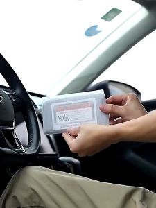 Card Holder Sun Visor Mobil Tempat Kartu E-Toll E-Money Organizer HM064