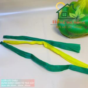 500g - túi lưới lót chậu lan đựng trái cây rau củ quả bánh kẹo hành tỏi thực phẩm ( không kèm quai chốt )