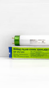 หลอดฟลูออเรสเซนต์ T8 18W แสงCOOL DAYLIGHT OSRAM (II.VT)