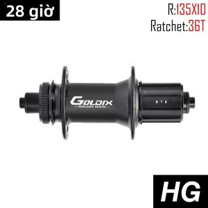 Moay-ơ Xe Đạp GOLDIX M370 28H MTB Với Nan Hoa J-Bend 36T Khóa Trung Tâm Tương Thích Với Phanh Đĩa HG/XD/MS BOOST 148x12 142x12 141x10