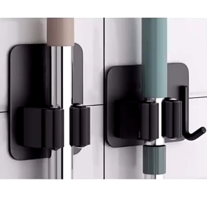 1 pcs Stainless Steel Broom Mop Holder Clip Rack Wall-Mounted Mop Holder Bathroom Accessories