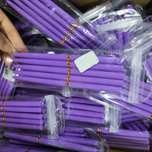 5 ชิ้น 7/9/11/15/25 มิลลิเมตรเล็บชุดแปรงสีม่วง Ultra - บาง/ภาษาฝรั่งเศสคํา Stripe ภาพวาดปากกา UV เจลเล็บแปรงเล็บปากกาเครื่องมือ