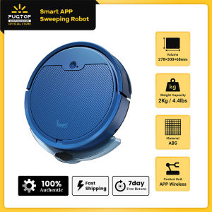 PUGTOP New upgraded Vacuum Cleaner APP Intelligent Remote Control Sweeping Wet 3-In-1 anti-fall Vacuum Cleaning Machine with Water Tank YQ8S-MAX