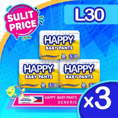 Happy Baby Pants Diapers Large Generic 30’s