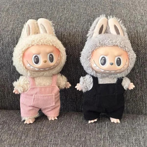 ชุดเสื้อผ้าตุ๊กตาขนาดเล็ก อุปกรณ์เสริมสำหรับตุ๊กตาเกาหลี Kpop Exo 15-17 ซม. Labubu Idol V1 V2 ชุดเอี๊ยมกระเป๋า ของขวัญ