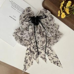 1 Máy Tính Pháp Hoa Hồng Nơ Ruy Băng Đuôi Ngựa Kẹp Cho Nữ Thanh Lịch Cá Mập Kẹp Nửa Lên Phụ Kiện Tóc Họa Tiết Hoa Polyester