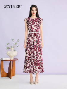 Artistic Floral Lace Sleeveless Slim Fit Dress