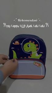 M1048 LED Tas Ransel Sekolah Karakter ASTRONOUT - DINOSAURUS Terbaru!! // Tas Ransel Anak Laki Laki TK/PAUD - Fashion Kids New Collection Stylish!! [BISA COD]