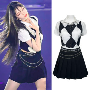 Aespa Womens Team CCMA Monster Fire Stage Liu Zhimin Karina Set as in Same Style Performance Costume Jazz Song-Promotion Costume Female