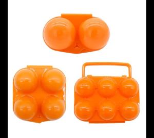 Portable Egg Storage Box Egg Container Outdoor Portable 2/4/6-Grid Egg Case With Handle - Egg Protection Tray Camping Egg Holder