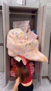 Giỏ đựng quần áo túi đựng chăn màn đa năng túi vải đựng đồ gấp gọn cỡ lớn giỏ cất trữ tiện lợi - Happy Home 4U