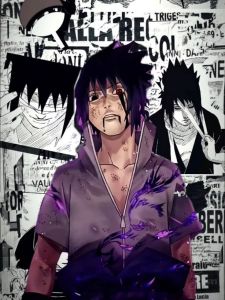 Kayou | Oil Painting by Number Kit Naruto Sasuke Japanese Anime Art Canvas Wall Art for Adults DIY Home Decor Gift