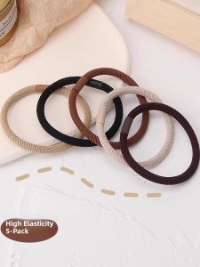 Elastic Hair Ties Womens Stylish Durable Hair Bands Korean Style round Hair Bands for Daily Use Party Travel Work