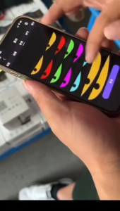 LED DYNAMIC DEVIL EYES MATA KEDIP PANEL DIY REMOTE MULTI MODE RGB KENDARAAN