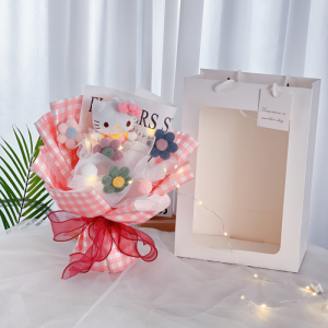 Hello Kitty for Birthdays and Valentines Days Gift for Girlfriend Figurine Doll Bouquet Hellokitty Hello Kitty