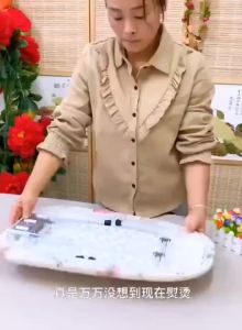 Iron table portable ironing board iron board foldable stand ironing board foldable  desktop folding 烫衣板