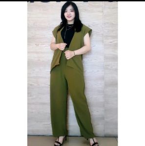 SETELAN POLOS CRINKLE VIRAL UK XL