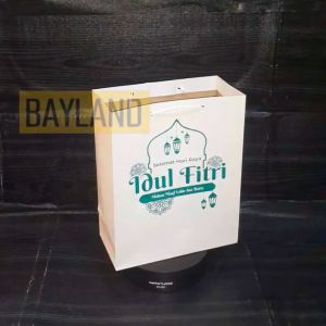 Paper Bag Lebaran 2 Sisi 20 x 25 x 10 Kecil