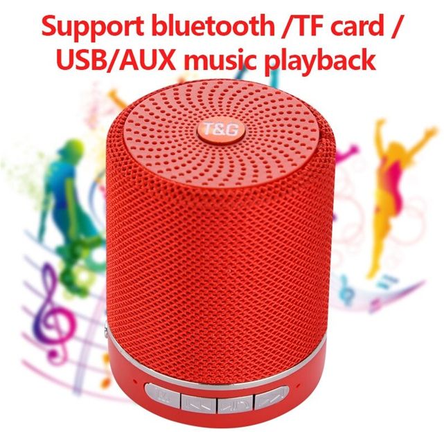 T&G TG-511 Bluetooth Portable Mini HiFi Speaker support TF Card, USB,  AUX In, FM Radio Function with Strap Lazada PH