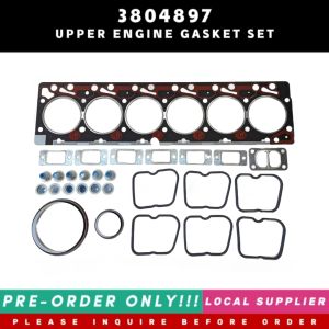 3804897 UPPER ENGINE GASKET SET 3802363 3802226 3936562 3802243 3802026 3802266 3802025 [MUST INQUIRE BEFORE ORDER PRE-ORDER ONLY! LOCAL SUPPLIER] CUMMINS ENGINE 6B 6BT 6BTA 5.9L