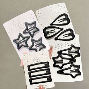 Kẹp Tóc Mờ Màu Đen Cho Nữ Hoàn Hảo Để Tổ Chức Nổ Bên Và Tóc Ngắn Phụ Kiện Đa Năng Với Phong Cách Nhật Bản Và Hàn Quốc